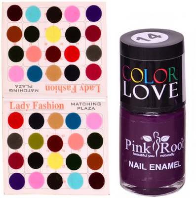 

Pink Root Nail Paint No. 14 (15ml), Lady Fashion Multi Color No. 15 Bindi(Set of 2)