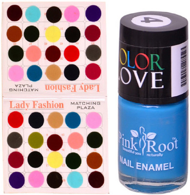 

Pink Root Nail Paint No. 04 (15ml), Lady Fashion Multi Color No. 15 Bindi(Set of 2)