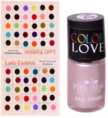 

Pink Root Nail Polish No. 10 (15ml) Lady Fashion Multi Color No. 14 Bindi(Set of 2)