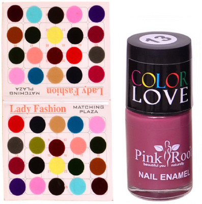 

Pink Root Nail Paint No. 13 (15ml), Lady Fashion Multi Color No. 15 Bindi(Set of 2)