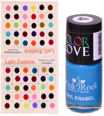 

Pink Root Nail Polish No. 04 (15ml) Lady Fashion Multi Color No. 14 Bindi(Set of 2)