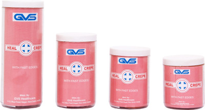 GVS HEAL CREPE COTTON BANDAGES PACK OF 4 SIZES (15 cm, 10 cm, 8 cm AND 6 Cm ) Crepe Bandage(15 cm)