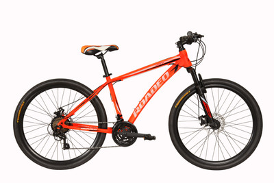 Hercules Roadeo Hank 24 T Hybrid Cycle/City Bike(21 Gear, Orange), Neon orange