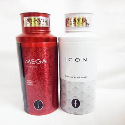

Flavia MEGA AND ICON Perfume Body Spray - For Men & Women(400 ml, Pack of 2)