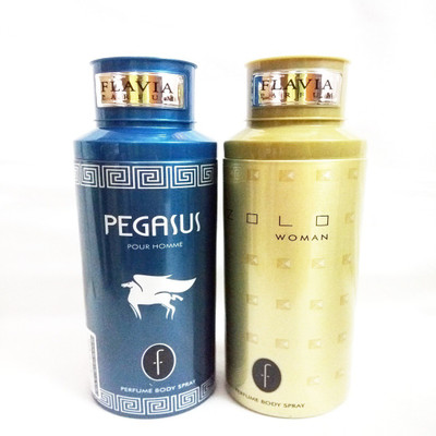 

Flavia PEGASUS AND ZOLO Perfume Body Spray - For Men & Women(400 ml, Pack of 2)