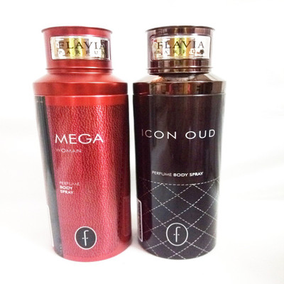 

Flavia MEGA AND ICON OUD Perfume Body Spray - For Men & Women(400 ml, Pack of 2)