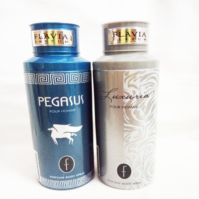

Flavia PEGASUS AND LUXURIA Perfume Body Spray - For Men(400 ml, Pack of 2)
