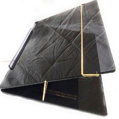 

RADISSON 2 Compartments P.S SHEET WRITING TABLE TOP ELEVATOR DESK BIG SIZE 18*24 INCH 9MM SMOKE COLOUR P.S SHEET (MAKE IN INDIA)(BLACK SMOKE COLOUR)