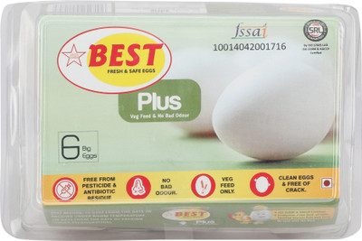

Best Plus Hen White Eggs(6 Units)