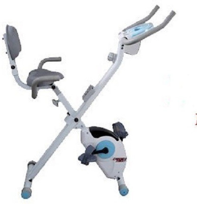 

Jsb Cardio Max HF78 Magnetic Upright Fitness Bike Exercise Cycle (Magnetic X Bike Compact with Back Support) Indoor Cycles Exercise Bike(Grey)