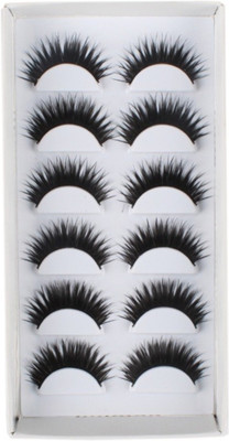 

SBE Thick Black Taiwan Tips Natural Smoky Makeup Long False Eyelashes 1 Box 6 Pairs(Pack of 6)