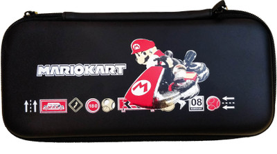 

Hytech Plus Mario Kart Special Edition Nintendo Switch Travel Carrying Case Gaming Accessory Kit(Black, For Wii)