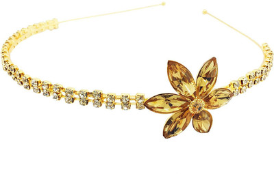 

AccessHer HB0417GCLS9038GW Hair Band(Gold, White)