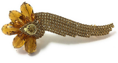 

AccessHer HP0317GC158GCGFLCT Hair Clip(Gold, Brown)