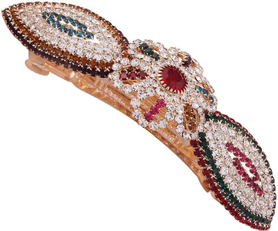 

AccessHer HP0317GC141GCGMULTI Hair Clip(Gold, Multicolor)