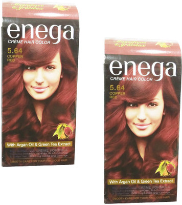 

Enega 5.64 Copper Red Creme (Pack of 2) Hair Color(5.64)