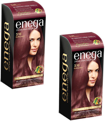 

Enega 3.16 Burgundy Creme Hair Color (Pack of 2) Hair Color(3.16)