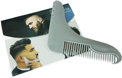 

AASA Men's Beard L Shaper Comb, Grey Colour
