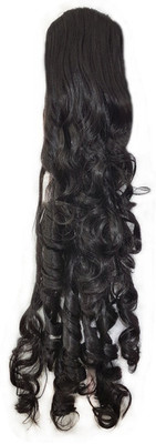 EKAN Curly Style Ponytail Extension For Girls + Brush Hair Extension