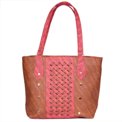 

DIGITRENDZZ Hand-held Bag(Brown, Pink)