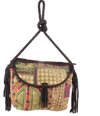 

jaipurtextilehub Shoulder Bag(Gold)