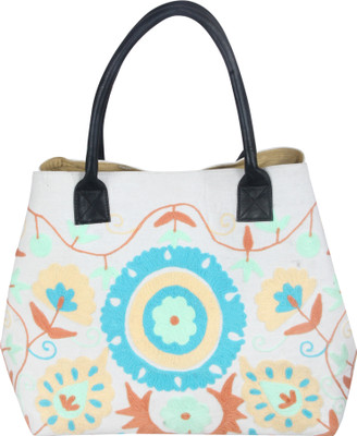 

jaipurtextilehub Shoulder Bag(White)