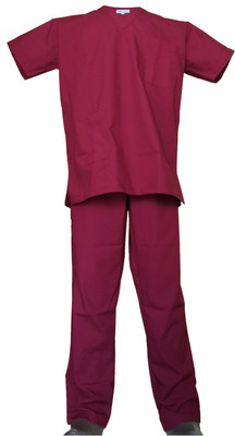 

LOYAL NEEDS Scrub suit Male MG-XXL Shirt, Pant Hospital Scrub(Magenta XXL)