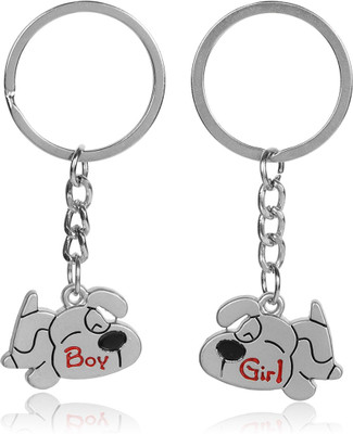 

SHOP&STALK Cute Boy & Girl Key Chain