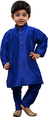 

JBN Creation Boys Festive & Party Kurta and Pyjama Set(Blue Pack of 1