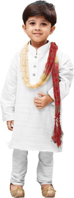 jbn CREATION Boys Festive & Party, Formal, Casual, Wedding Kurta, Pyjama & Dupatta Set(White Pack of 1)