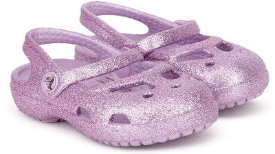 Crocs Girls Sling Back Clogs(Purple, Iris