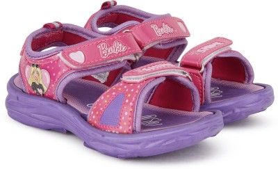 

Barbie Girls Velcro Sports Sandals(Pink, Purple