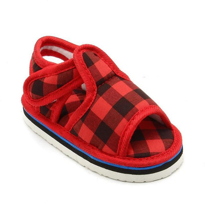 

CHiU Boys & Girls Velcro Flats(Red, Red & black