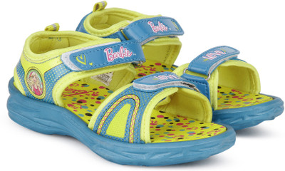 

Barbie Girls Velcro Sports Sandals(Blue, Sky blue