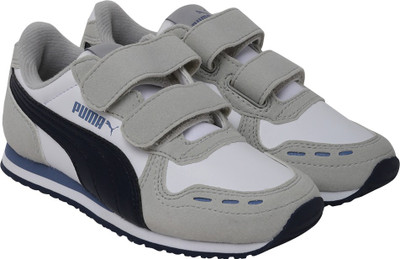 

Puma Boys & Girls Velcro Sneakers(White, White-peacoat