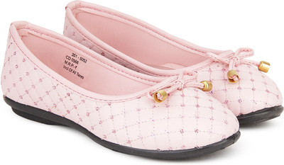 

BUBBLEGUMMER Girls Slip on Ballerinas(Pink