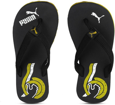 

Puma Boys Slip On Slipper Flip Flop(Multicolor, Peacoat-fluro yellow-white