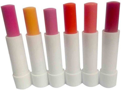 

Make Line Crazy Lips Lip Balm Multi 6 ABC CHERRY, MANGO DELIGHT, ORANGE, PEACH, ROSE, STRAWBERRY(Pack of: 6, 4 g)