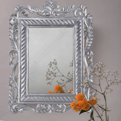 A..R Handicraft MNB012 Decorative Mirror(Round Finish : Matt)