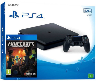 

Sony Ps4 500GB Minecraft Bundle Motion Controller(Black, For PS4)