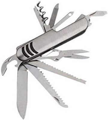 Aryshaa Premium Utlity Knife 14 IN 1 Function Multi Utility Swiss Knife Multi-utility Knife(Grey)