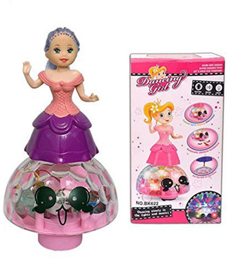 

FLAME Dancing Girl Doll Lights With Sound(Multicolor)