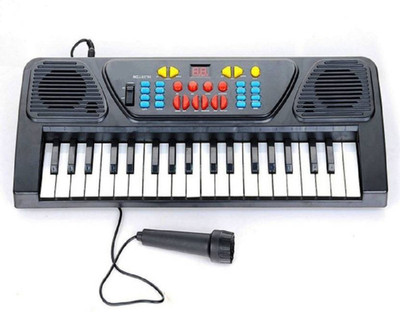 

FLAME 37 Keys Electiric Keyboard with Recording and Mic(Black)
