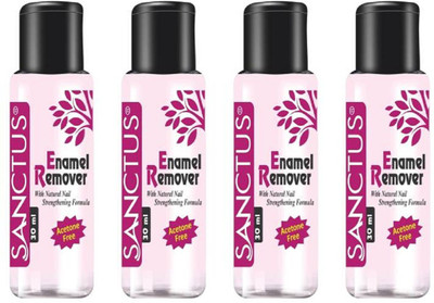 

Sanctus Enamel Remover (Acetone Free) (Pink) - 30 ml (Pack of 4)(30 ml)