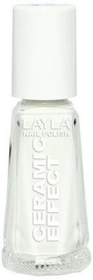 

LAYLA COSMETICS Ceramic Sorbet Effect Nail Polish Snow Mousse Number 100 White