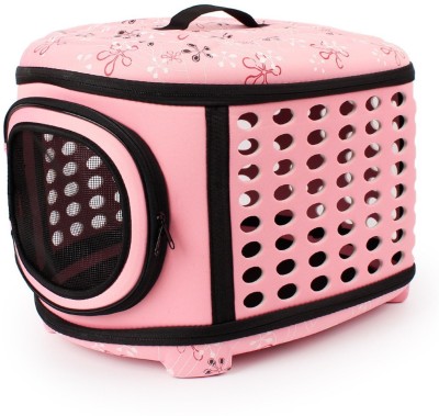 

SRI Travel Fold Able Pet Carrier Bag For Cat And Puppy -Small Pink Basket Pet Carrier(Suitable For Cat, Dog)