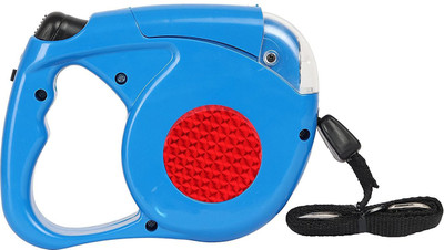 

SRI Retractable Dog Leash with Detachable Flashlight Led Torch for Pets 450 cm Dog Strap Leash(Blue)