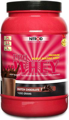 

Nitroid Pro Whey Whey Protein(1000 g, Dutch Choclate)
