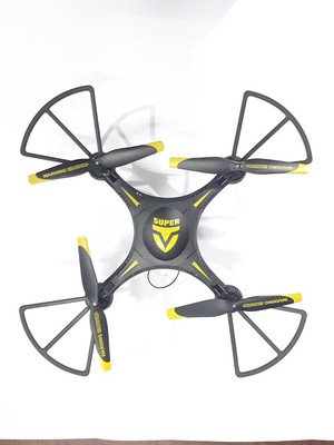 

Super Toys Latest Super Drone with WiFi Camera, Black Color with Flexible Material, USB Charger and RC. (Black)