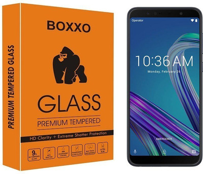 Boxxo Tempered Glass Guard for Asus Zenfone Max Pro M1(Pack of 1)